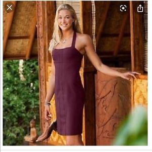 NWT Athleta Sizzle Halter Dress in Charcoal Gray